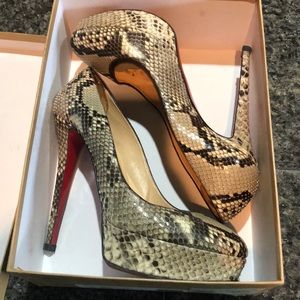 Bianca 140 Python Lucido Christian LOUBOUTIN